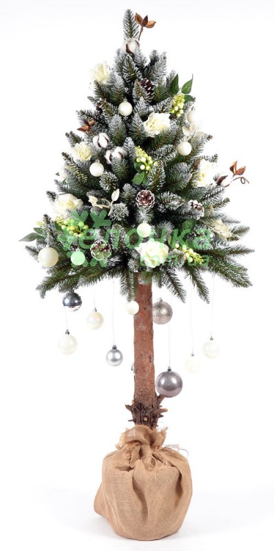 CHRISTMAS WHITE CAPRICE - искусственная елка с украшениями