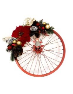 Композиция "Christmas BMX wheel"