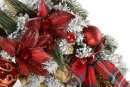 Бордовые лилии на заснеженной ветке Bright Christmas