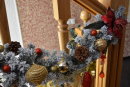 Искусственная новогодняя гирлянда на лестницу Bright Christmas от elochka.com.ua