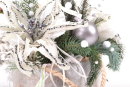 Рождественская композиция в серых и серебристых цветах от elochka.com.ua